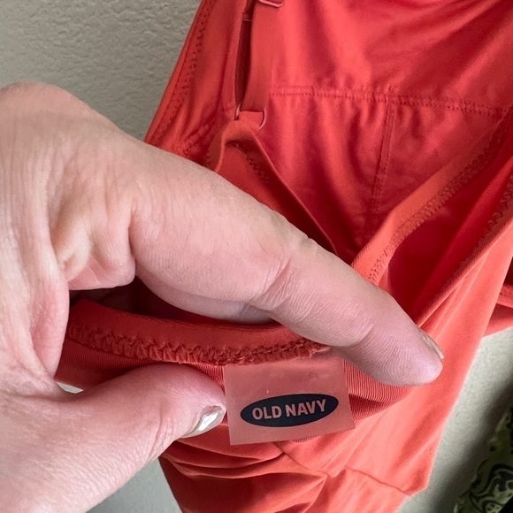 Old navy rust orange high neck tankini bikini top swimsuit bathing suit - Picture 4 of 5